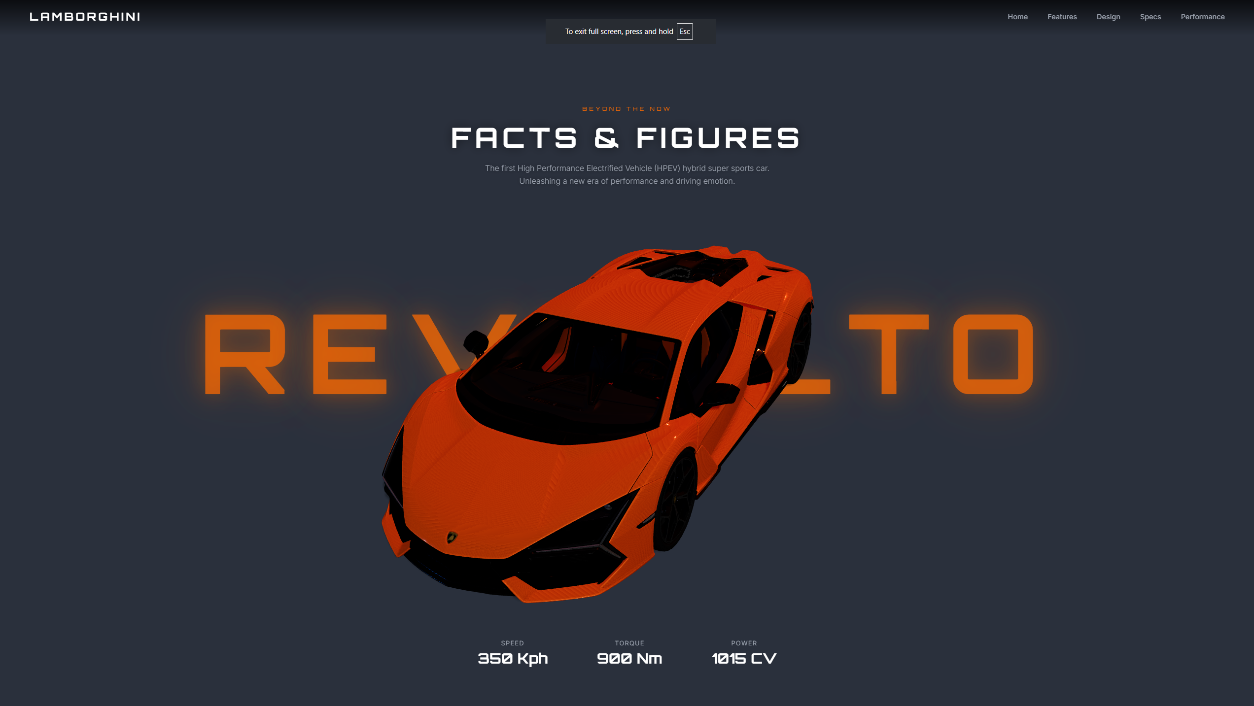 High-end product landing page with scroll animations